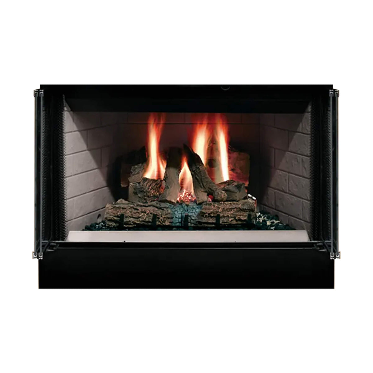 Majestic Sovereign 36-Inch Black Wood Burning Fireplace [SA36R/C]