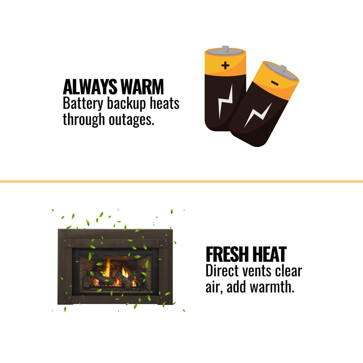 Majestic Trilliant 30-Inch Direct Vent Gas Fireplace Insert [TRILLIANT30IN]