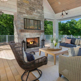 Majestic Vesper 42-Inch Traditional Concrete Refractory Outdoor Gas Fireplace [VOFB42-T]