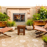 Majestic Vesper 42-Inch Traditional Concrete Refractory Outdoor Gas Fireplace [VOFB42-T]