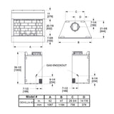 Majestic Villawood 42-Inch Traditional Refractory Outdoor Wood Burning Fireplace [ODVILLA-42T-B]