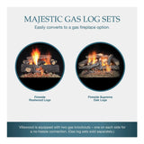 Majestic Villawood 42-Inch Traditional Refractory Outdoor Wood Burning Fireplace [ODVILLA-42T-B]