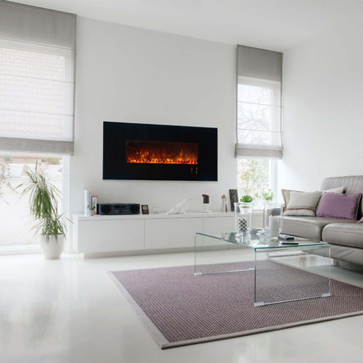 Modern Flames Ambiance 60-Inch Built-In Electric Fireplace With LED Flame Technology [AL60CLX2-G]