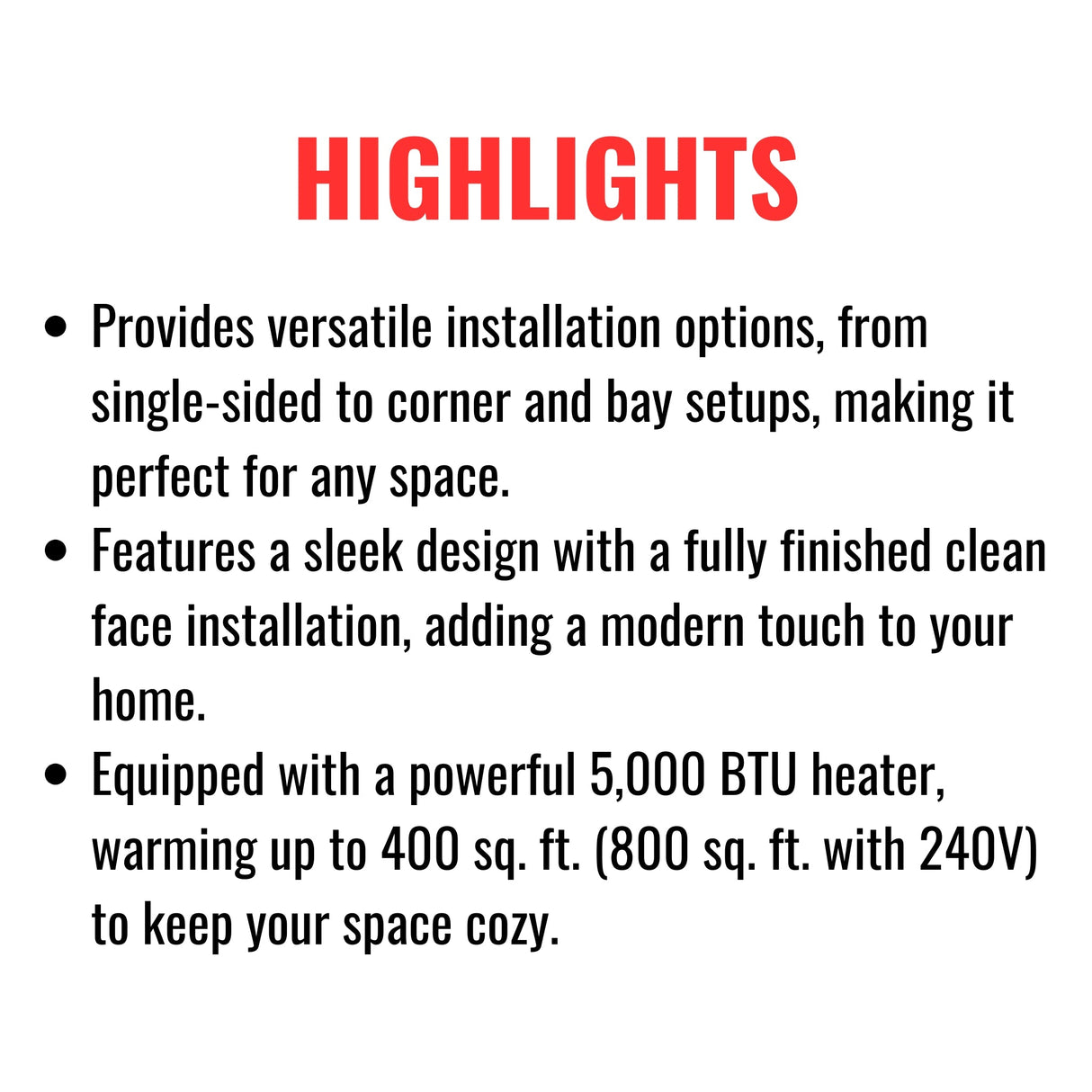 Modern Flames Landscape Pro Multi 120-Inch Linear Multi-Sided Electric Fireplace [LPM-12016V2]
