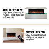 Modern Flames Landscape Pro Multi 44-Inch Linear Multi-Sided Built-In Electric Fireplace [LPM-4416V2]