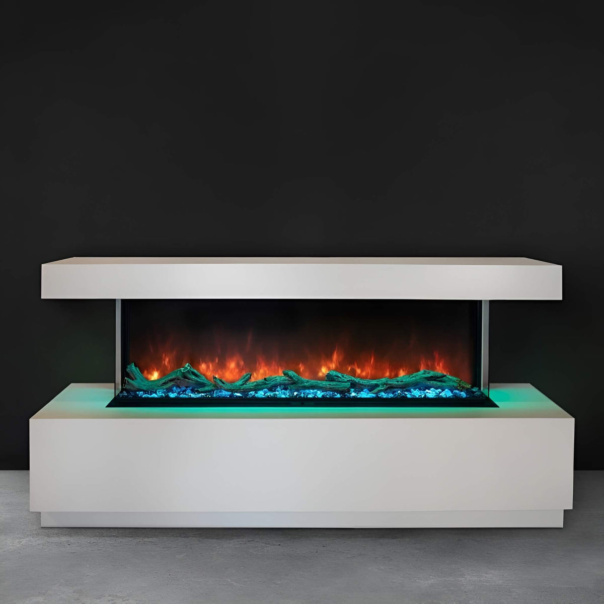 Modern Flames Landscape Pro Multi 56-Inch Linear Multi-Sided Electric Fireplace With Hybrid Flame Technology [LPM-5616V2]