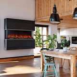 Modern Flames Landscape Pro Multi 56-Inch Linear Multi-Sided Electric Fireplace With Hybrid Flame Technology [LPM-5616V2]