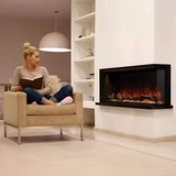 Modern Flames Landscape Pro Multi 56-Inch Linear Multi-Sided Electric Fireplace With Hybrid Flame Technology [LPM-5616V2]