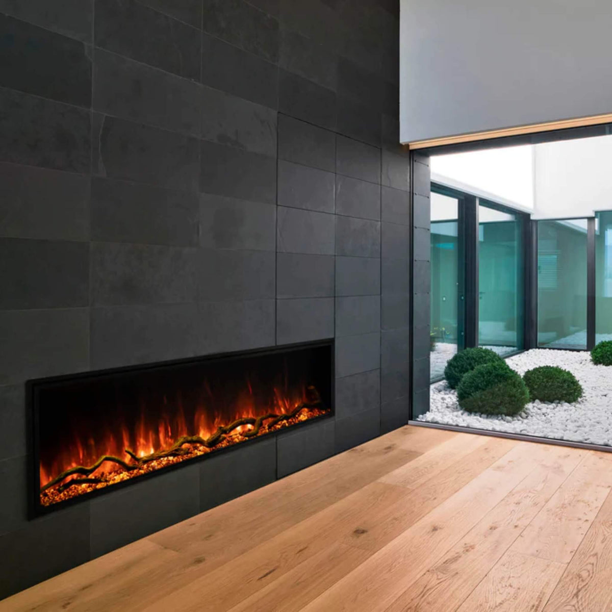 Modern Flames Landscape Pro Slim 56-Inch Built-In Electric Fireplace With Wifi Control [LPS-5614]