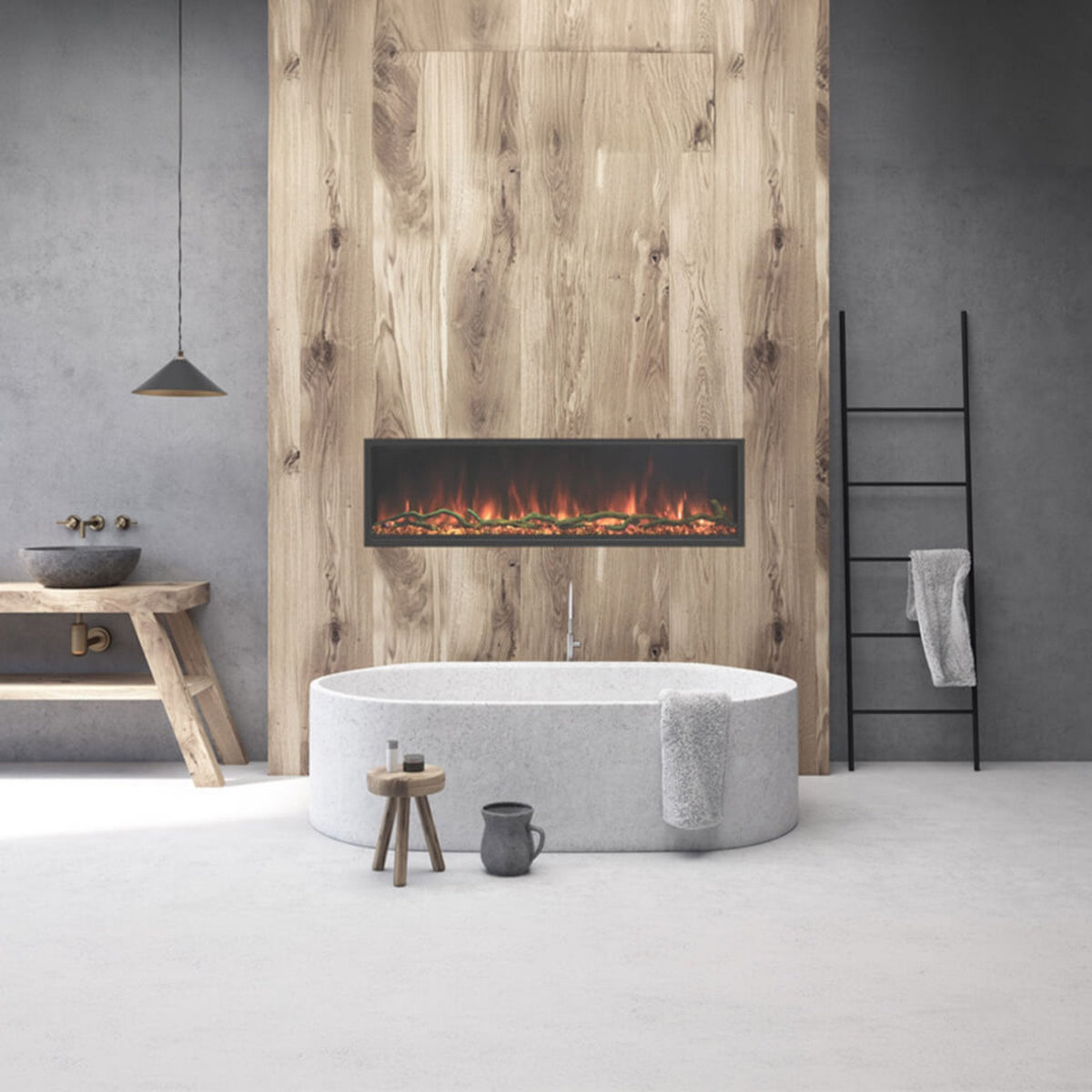Modern Flames Landscape Pro Slim 56-Inch Built-In Linear Electric Fireplace [LPS-5614V2]