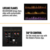 Modern Flames Orion Slim 100-Inch Heliovision Single-Sided Fireplace [OR100-SLIM]