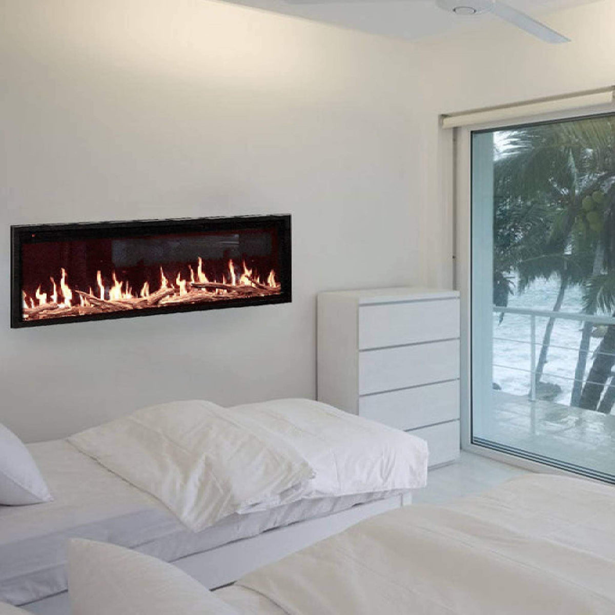 Modern Flames Orion Slim 52-Inch Heliovision Wall Mount Electric Fireplace [OR52-SLIM]
