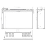 Modern Flames Redstone 42-Inch Built-In Traditional Electric Fireplace [RS-4229]