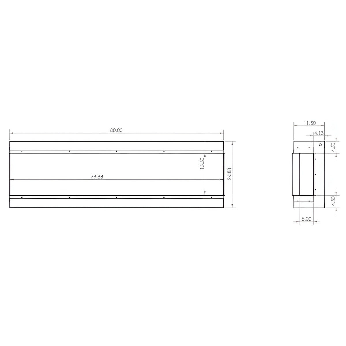 Modern Flames Redstone 42-Inch Built-In Traditional Electric Fireplace [RS-4229]