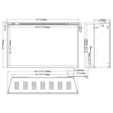 Modern Flames Redstone 54-Inch Built-In Traditional Electric Fireplace [RS-5435]