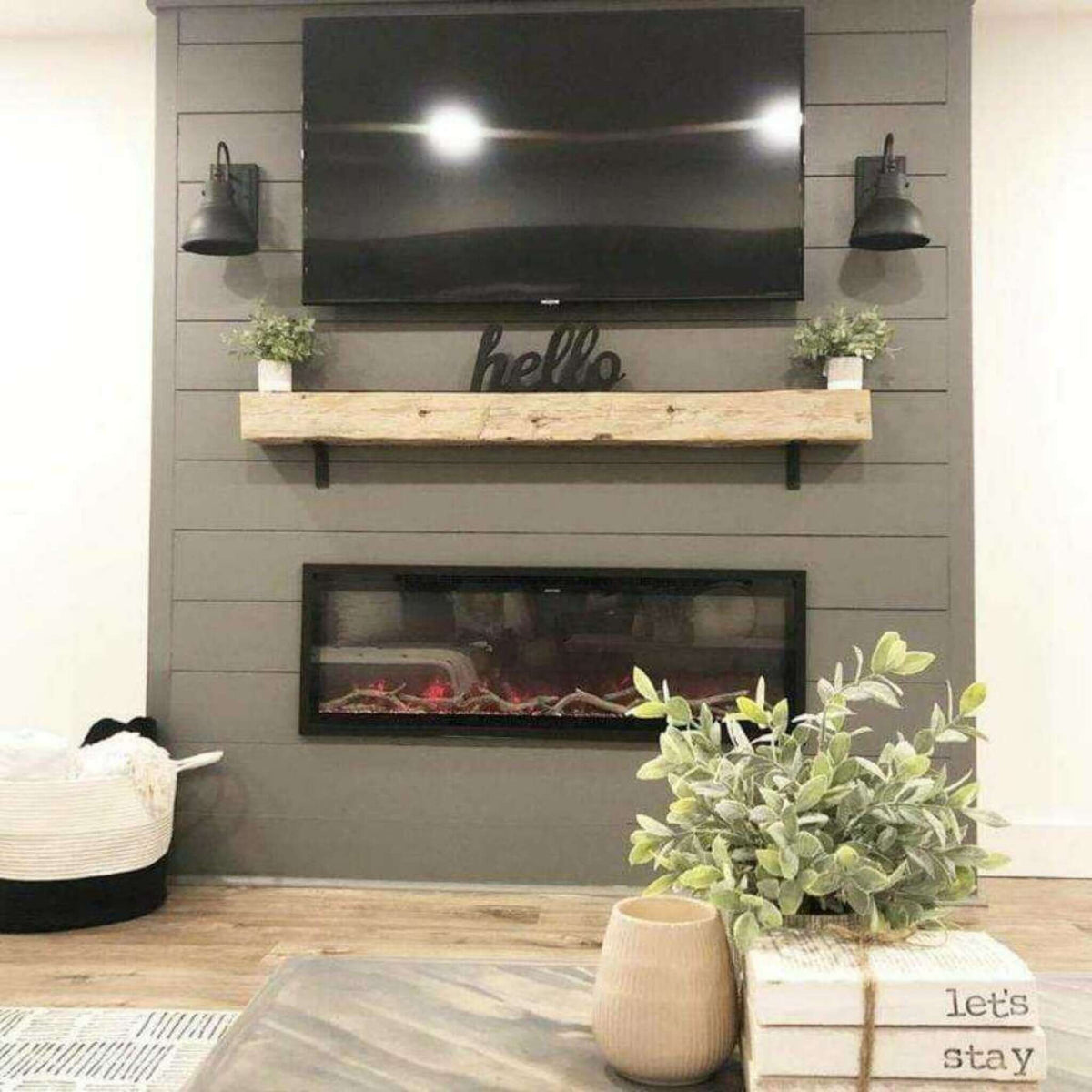 Modern Flames Spectrum Slimline 60-Inch Built-In Linear Electric Fireplace [SPS-60B]