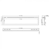 Modern Flames Spectrum Slimline 74-Inch Built-In Linear Electric Fireplace [SPS-74B]