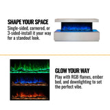 Modern Flames Landscape Pro Multi 44-Inch Linear Multi-Sided Electric Fireplace [LPM-4416]