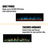 Modern Flames Landscape Pro Multi 56-Inch Linear Multi-Sided Electric Fireplace With Hybrid Flame Technology [LPM-5616V2]