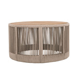 Alora Modern Rustic Coffee Table & Side Table With Woven Rope Design (SAK56739)