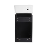 Nuvia Modern Wall-Mounted Bathroom Vanity With Ceramic Sink And Soft Close Door (SAK05214)