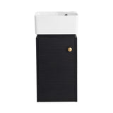 Nuvia Modern Wall-Mounted Bathroom Vanity With Ceramic Sink And Soft Close Door (SAK05214)