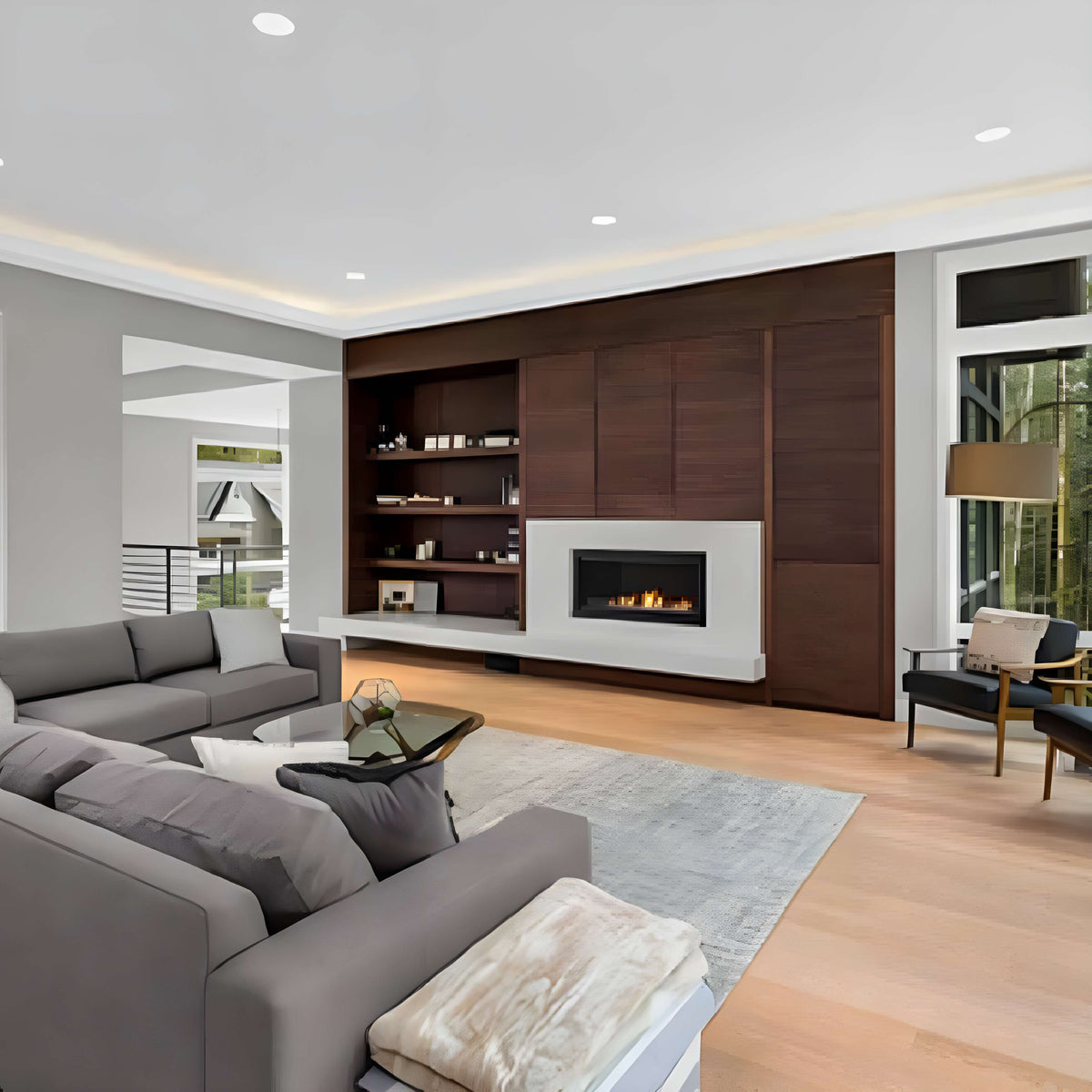 Monessen Artisan 42-Inch Vent-Free Linear Fireplace With IPI Plus Electronic Ignition And Remote Control [AVFL42N/PIP-BU]