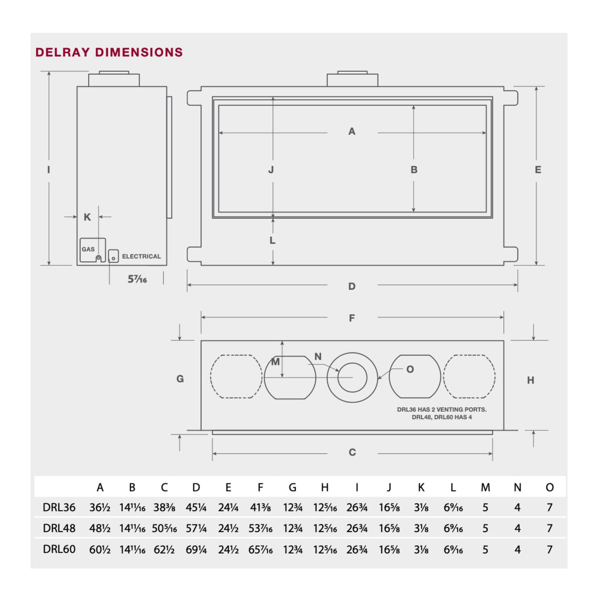 Montigo DelRay Full Load Direct Vent Linear Natural Gas Fireplace With Remote Controlled Fans [DRL36/48/7213NI-2]