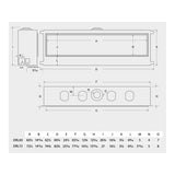 Montigo DelRay Full Load Direct Vent Linear Natural Gas Fireplace With Remote Controlled Fans [DRL36/48/7213NI-2]