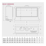 Montigo DelRay Linear Direct Vent Natural Gas Fireplace [DRL36/48/6013NI]