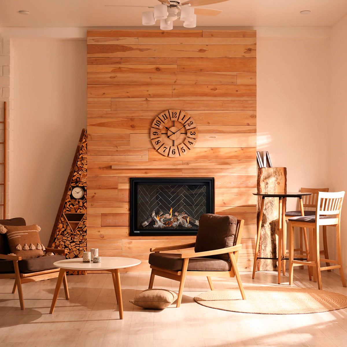 Montigo DelRay Square Full Load Direct Vent Natural Gas Fireplace With Battery Backup [DRSQ34/38/42NI-2]