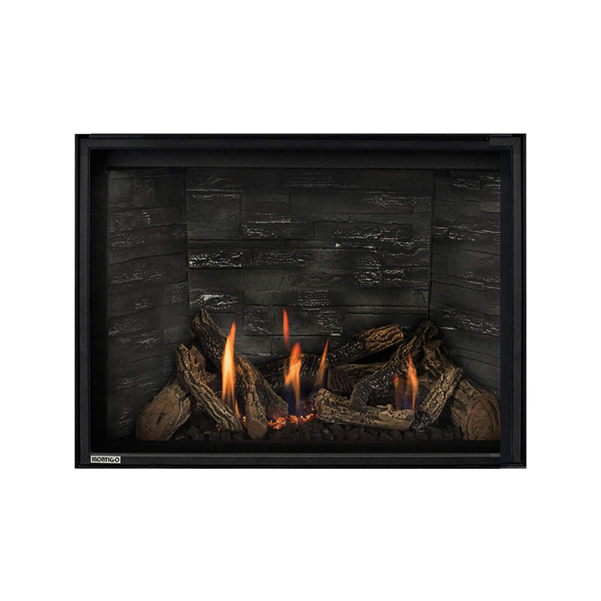 Montigo DelRay Square Full Load Direct Vent Natural Gas Fireplace With Battery Backup [DRSQ34/38/42NI-2]