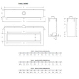 Montigo Distinction 48-Inch Single Sided Linear Direct Vent Natural Gas Fireplace [D4815NI-2]