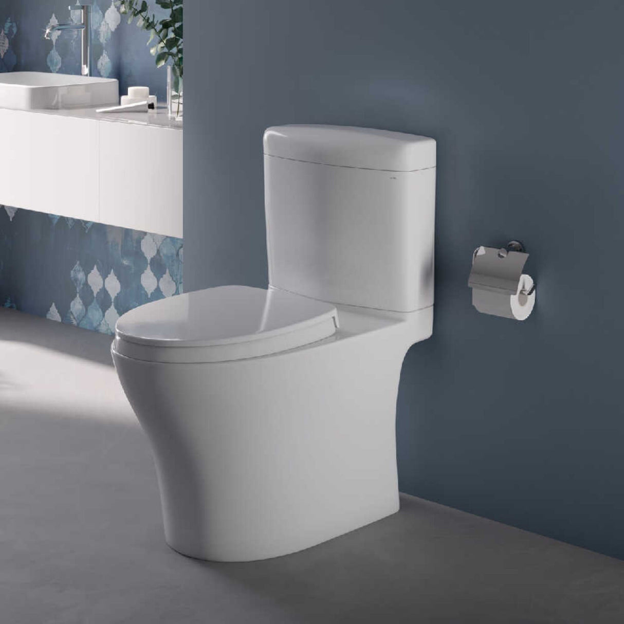 [MS436124CEMFGN#01] TOTO Aquia IV Cube Dual Flush Universal Height Toilet With Soft Close Bidet Seat