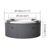 MSpa Denver Frame Series Six-Person Inflatable Round Hot Tub With Hydro Massage [F-DO066W] (SAK87043)