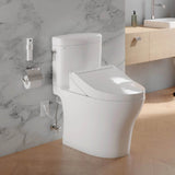 [MW4363084CEMFGN#01] TOTO Aquia IV Cube Washlet C5 With 0.9 GPF And 1.28 GPF Elongated Dual Flush Bidet Toilet