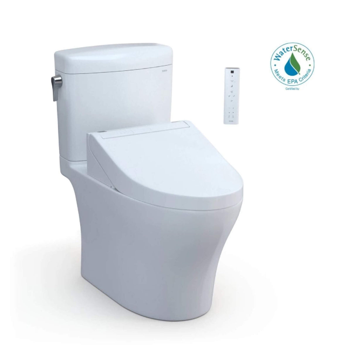 [MW4363084CEMFGN#01] TOTO Aquia IV Cube Washlet C5 With 0.9 GPF And 1.28 GPF Elongated Dual Flush Bidet Toilet
