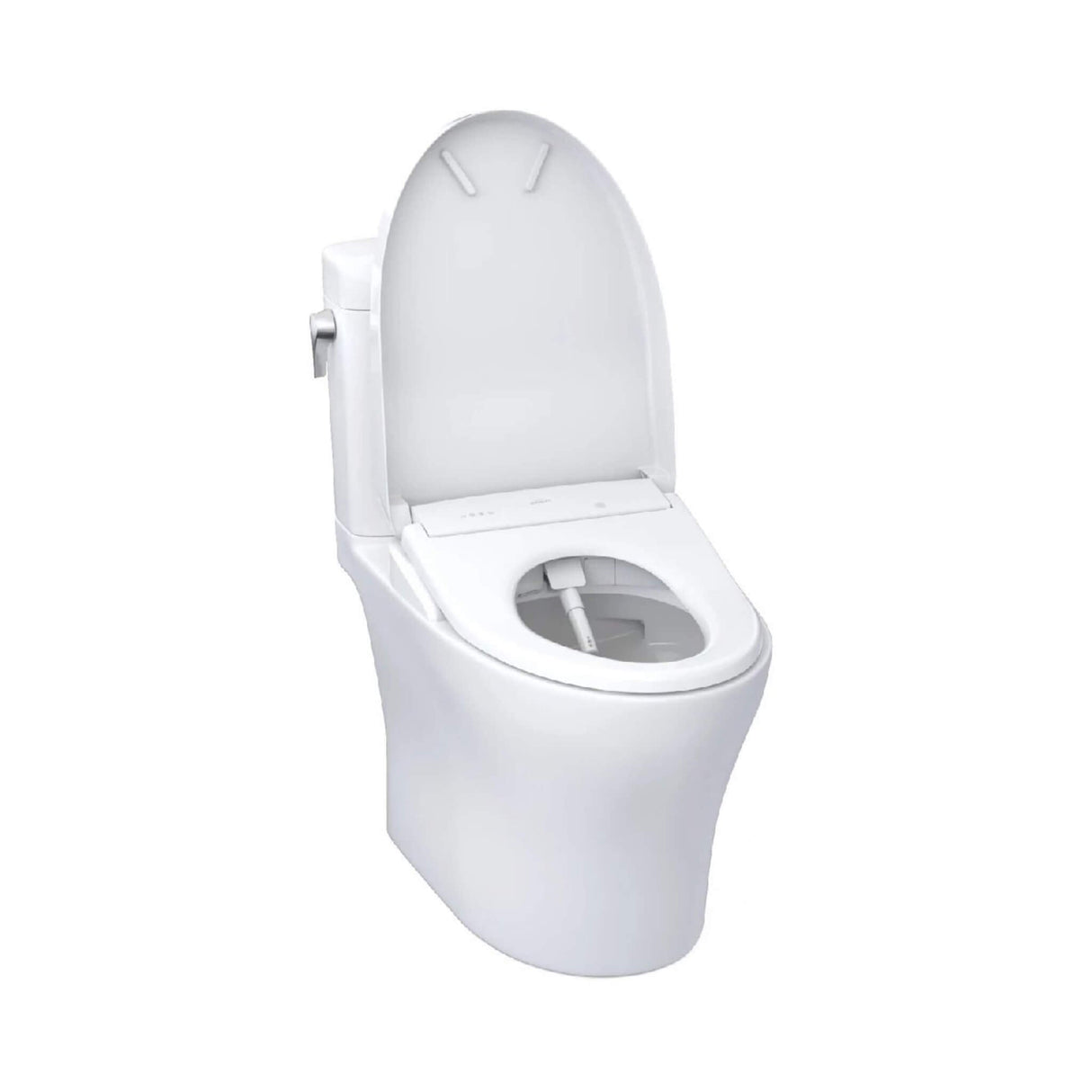 [MW4364726CEMFGN#01] TOTO Aquia IV Cube Washlet S7 With 1.28 GPF And 0.9 Elongated Bidet Toilet