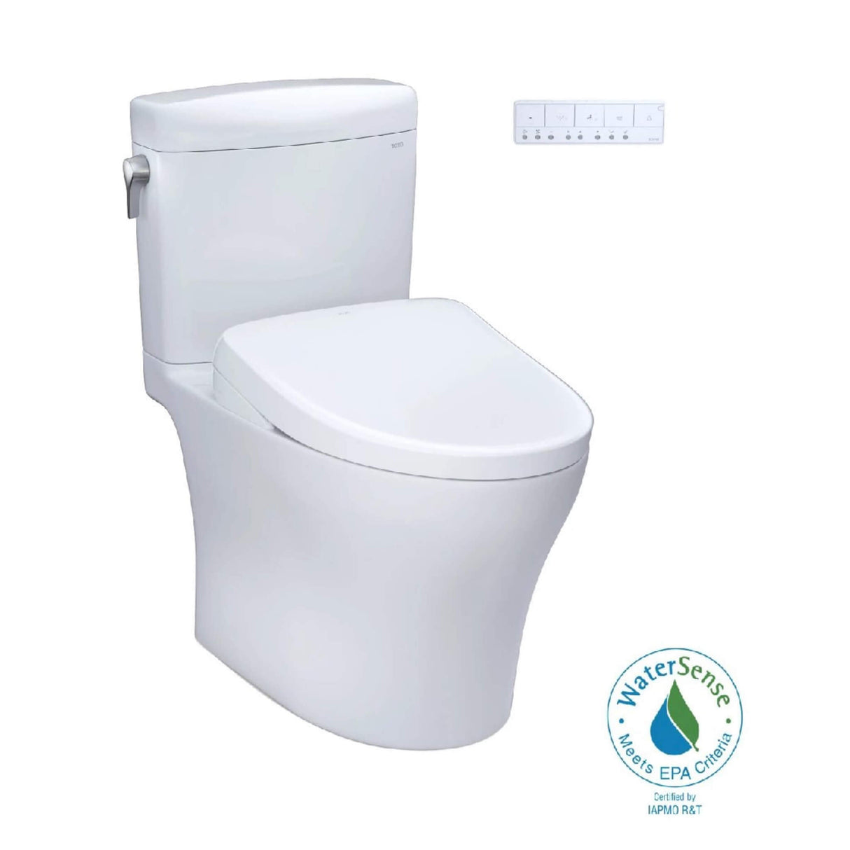 [MW4364726CEMFGN#01] TOTO Aquia IV Cube Washlet S7 With 1.28 GPF And 0.9 Elongated Bidet Toilet