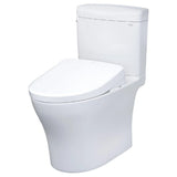 [MW4364736CEMFGN#01] TOTO Aquia IV Cube 1.28 GPF And 0.9 GPF Dynamax Tornado Flush Toilet With Washlet S7A Bidet Seat