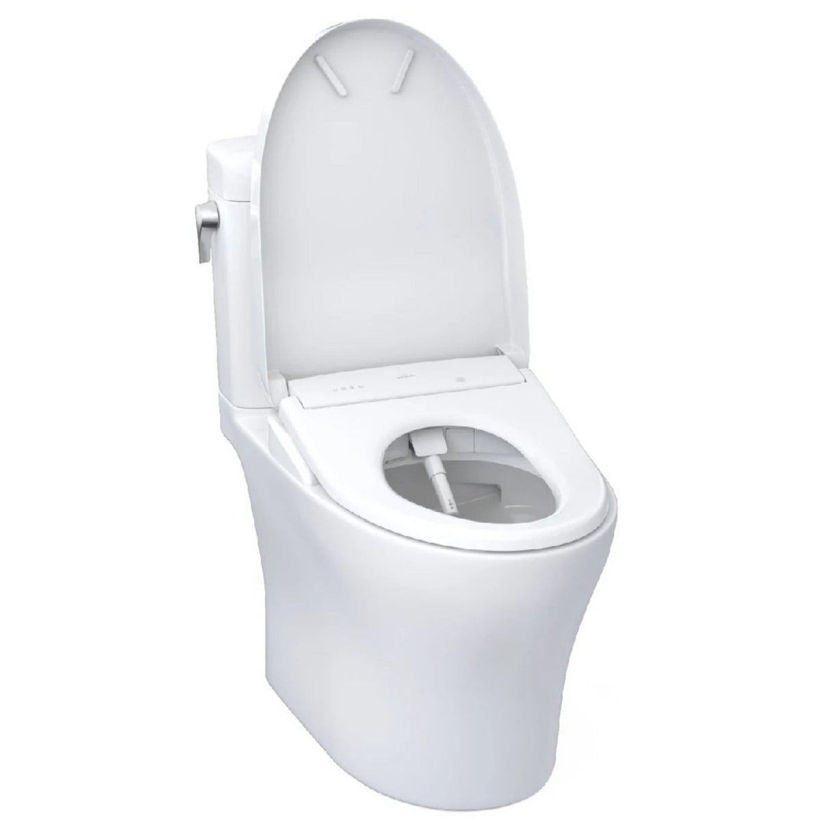 [MW4364736CEMFGN#01] TOTO Aquia IV Cube 1.28 GPF And 0.9 GPF Dynamax Tornado Flush Toilet With Washlet S7A Bidet Seat