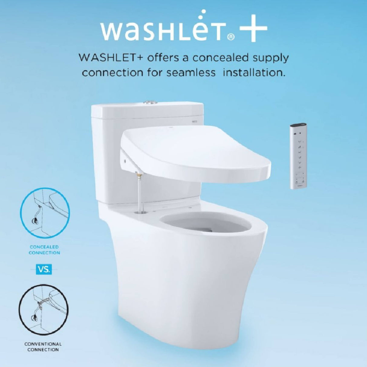 [MW4423084CEFG#01] TOTO Nexus Two Piece Toilet 1.28 GPF Elongated Toilet Included C5 Bidet Seat