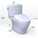 [MW4424726CEFG#01] TOTO Nexus 1.28 GPF Elongated Chair Height Toilet With Washlet S7