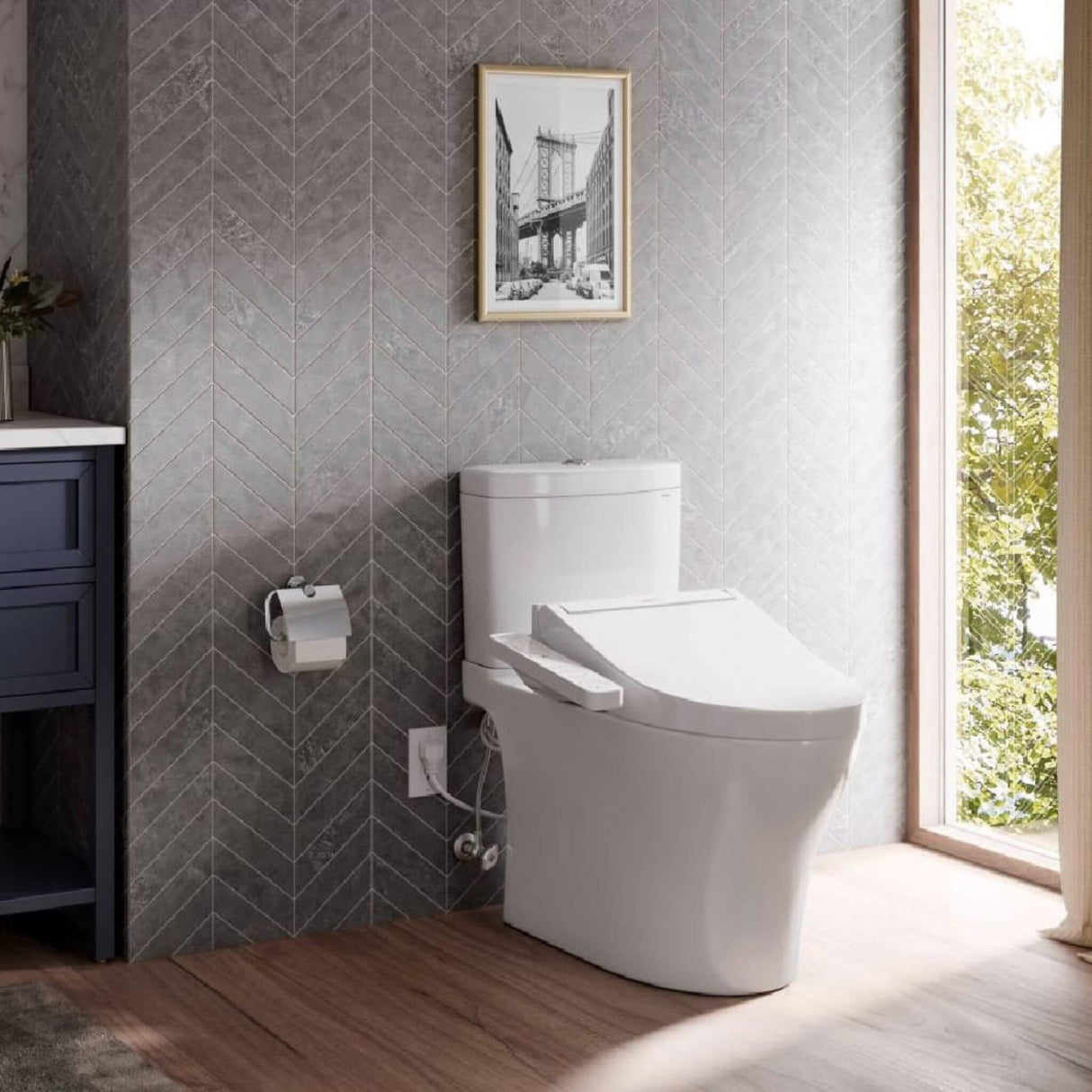[MW4463074CEMFGN#01] TOTO Aquia IV Washlet C2 With 1.28 GPF and 0.9 GPF Universal Height Elongated Bidet Toilet