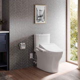 [MW4463074CEMFGN#01] TOTO Aquia IV Washlet C2 With 1.28 GPF and 0.9 GPF Universal Height Elongated Bidet Toilet