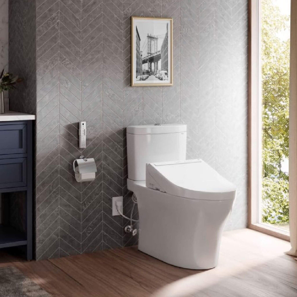 [MW4463084CEMFGN#01] TOTO Aquia IV 1.28 GPF And 0.9 GPF Universal Height Elongated Bidet Seat Toilet