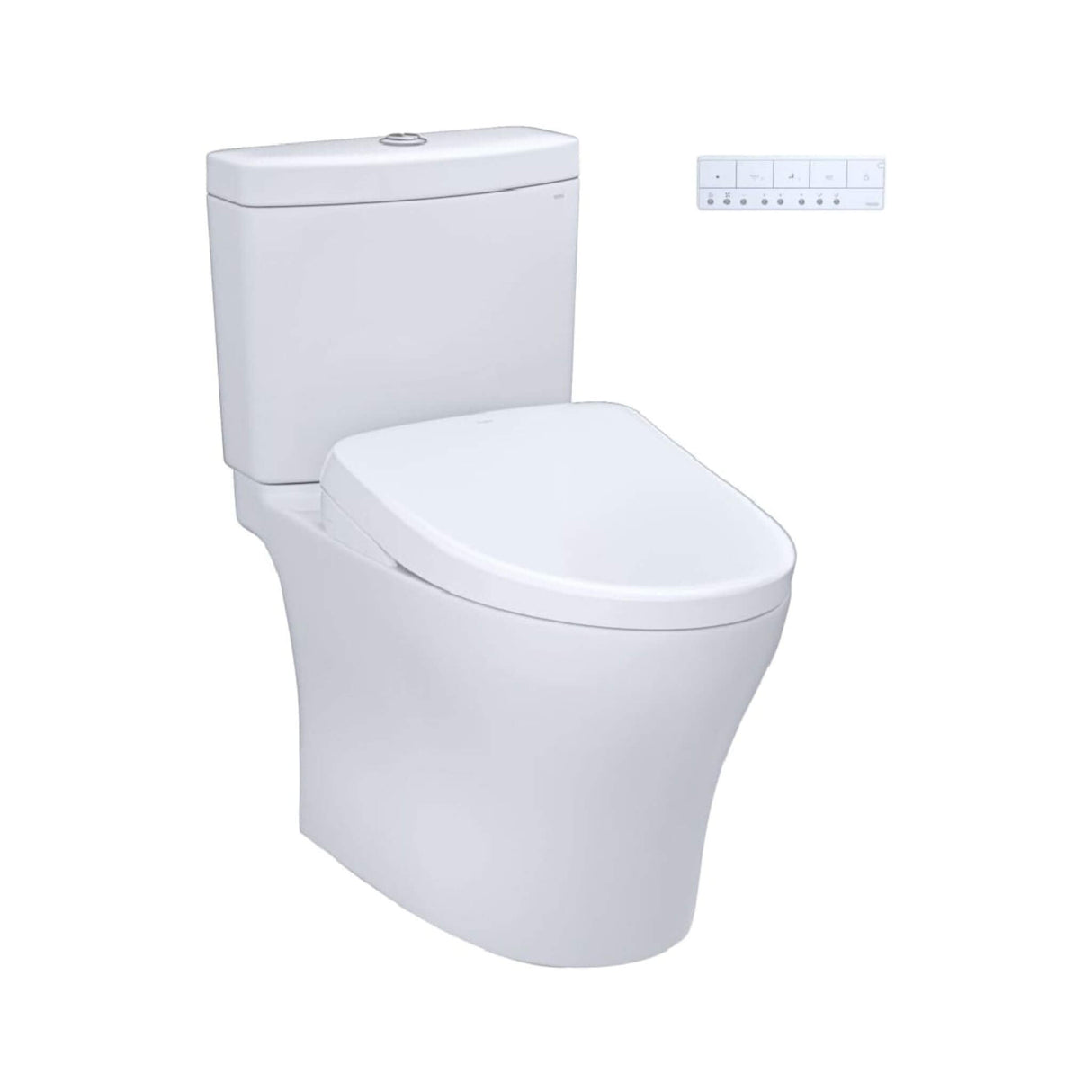 [MW4464726CEMFGN#01] TOTO Aquia IV Dual Flush Elongated Universal Height Toilet With Washlet S7 Bidet Seat