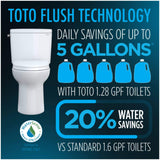 [MW4464726CEMFGN#01] TOTO Aquia IV Dual Flush Elongated Universal Height Toilet With Washlet S7 Bidet Seat