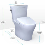 [MW4484736CEMFGN#01] TOTO Aquia IV Arc Dual Flush Universal Height Toilet With S7A Auto Open Bidet Seat