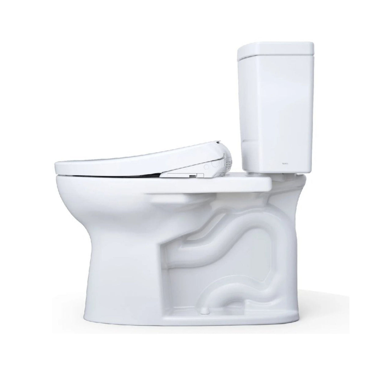 [MW4544726CUFG#01] TOTO Drake II 1 GPF Elongated Chair Height Toilet With Washlet S7A Bidet Seat